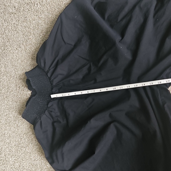 Free People Cotton Blend Pleated Wide-Leg Trousers in Black Size S - Picture 8 of 13